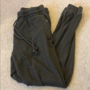 olive green joggers